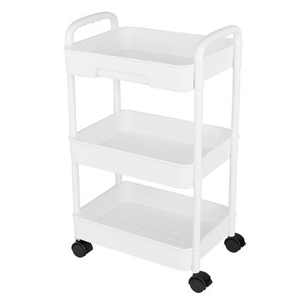 3 Tier Rolling Utility Cart with Wheels for Home Use