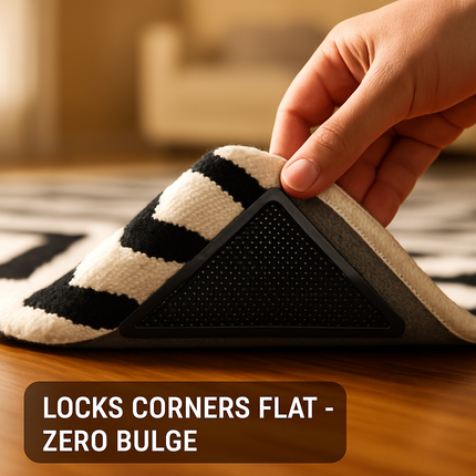 Area Rug Gripper Pad Triangular Non-Slip Corners
