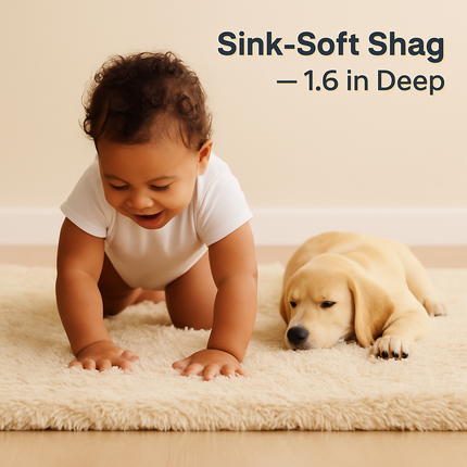 Fluffy Bedroom Rug: Plush Shag for Cozy Floors