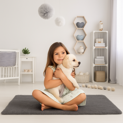Fluffy Bedroom Rug: Plush Shag for Cozy Floors