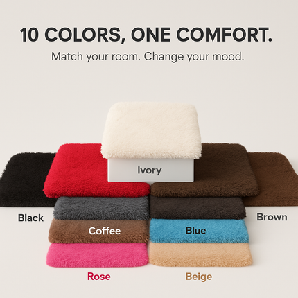 Fluffy Bedroom Rug: Plush Shag for Cozy Floors