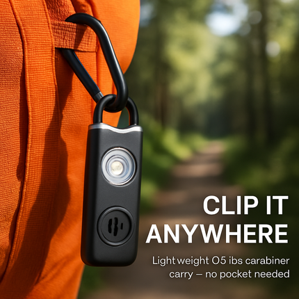 Rechargeable Personal Safety Alarm with Strobe Light