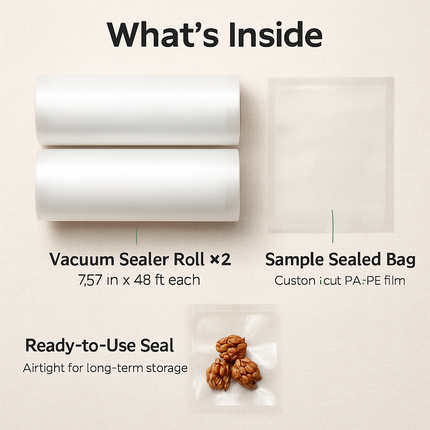 Vacuum Sealer Bags Roll BPA Free Freshness Keeper