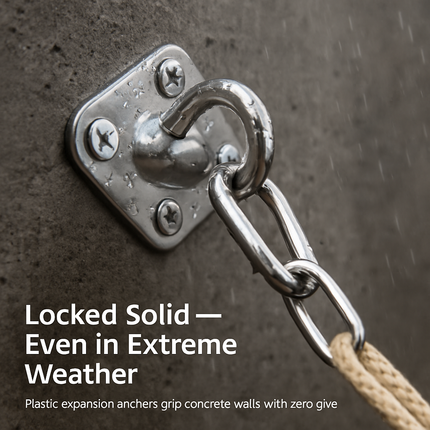 Sun Shade Sail Hardware Kit for Rectangular Sails
