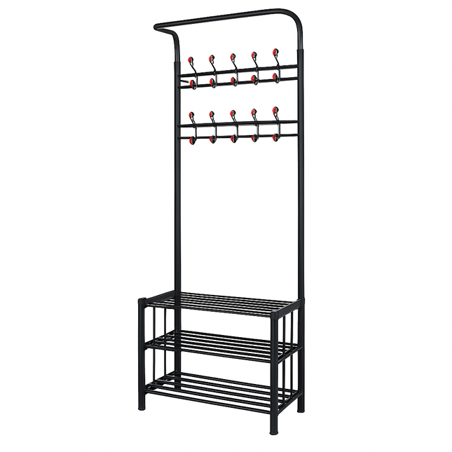 Coat Shoe Rack Hall Tree for Entryway Storage