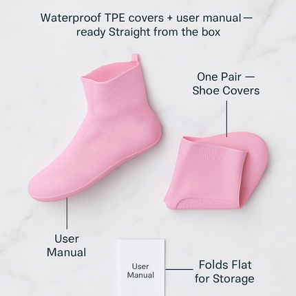 Waterproof Shoe Covers for Rain - Non-Slip Protectors