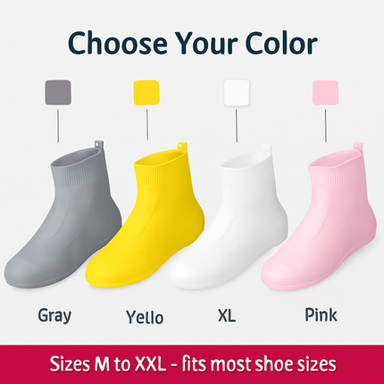 Waterproof Shoe Covers for Rain - Non-Slip Protectors