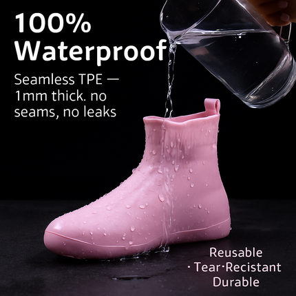 Waterproof Shoe Covers for Rain - Non-Slip Protectors
