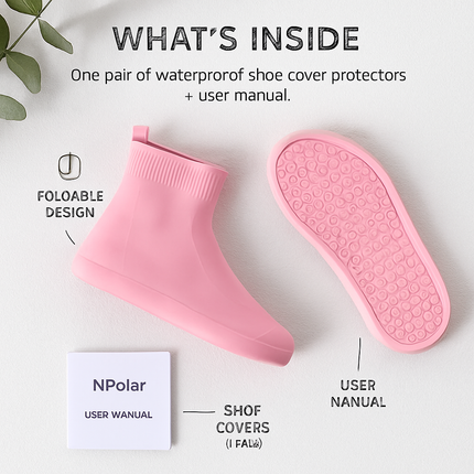 Waterproof Shoe Covers for Rain - Non-Slip Protectors
