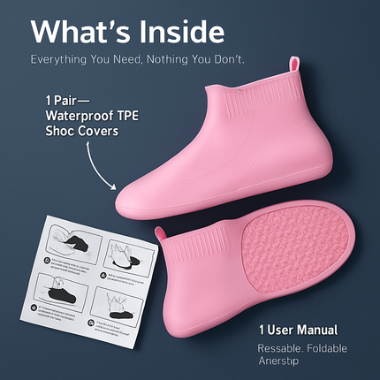 Waterproof Shoe Covers for Rain - Non-Slip Protectors