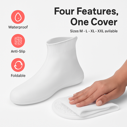 Waterproof Shoe Covers for Rain - Non-Slip Protectors