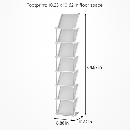 Narrow Vertical Shoe Rack 5 Tier Organizer