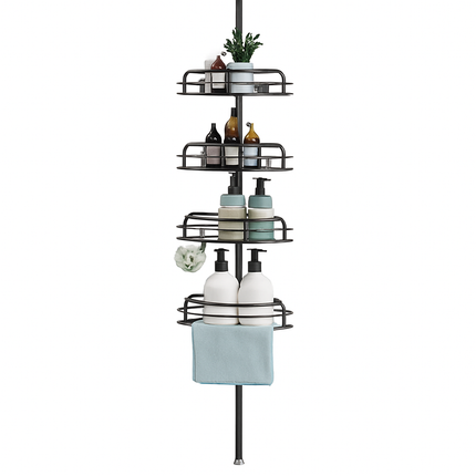 Corner Shower Caddy with Adjustable Shelves