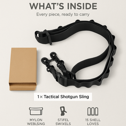 Tactical Shotgun Sling - Adjustable Shoulder Strap