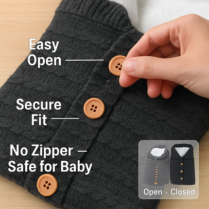 Baby Knit Swaddle Blanket for Newborns - Cozy Fleece Wraps