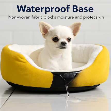 Pet Dog Bed: Soft Fleece Nest for Small Dogs