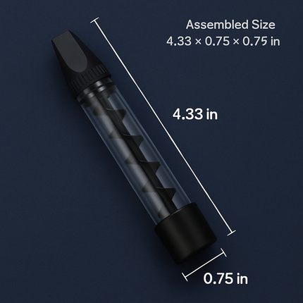 Glass Blunt Pipe Twisty Grinder Kit for Home Use