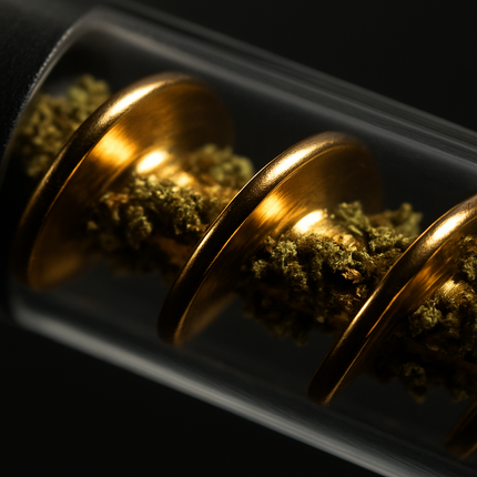 Glass Blunt Pipe Twisty Grinder Kit for Home Use