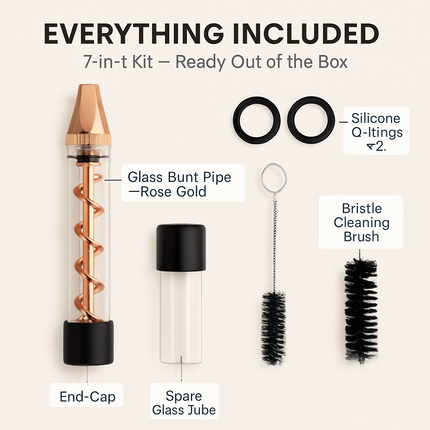 Glass Blunt Pipe Twisty Grinder Kit for Home Use