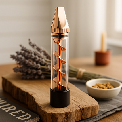 Glass Blunt Pipe Twisty Grinder Kit for Home Use