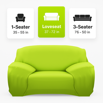 Printed Stretch Sofa Cover for 1-Seater - Slim Fit