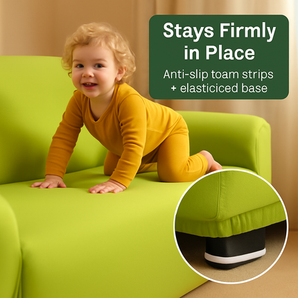 Printed Stretch Sofa Cover for 1-Seater - Slim Fit