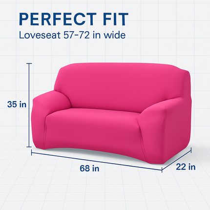 Printed Stretch Sofa Cover for 1-Seater - Slim Fit