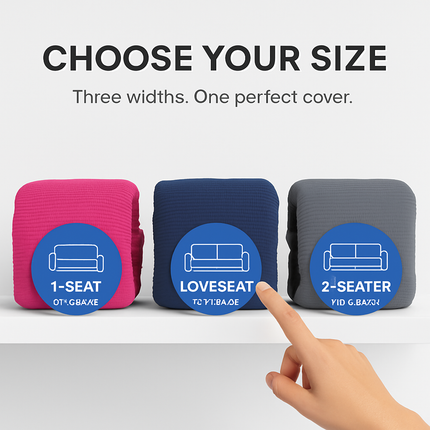 Printed Stretch Sofa Cover for 1-Seater - Slim Fit