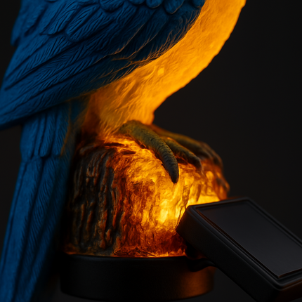 Parrot Garden Light Solar Powered LED Lamp Outdoors