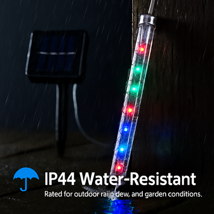Meteor Shower Solar String Lights for Outdoor Decor