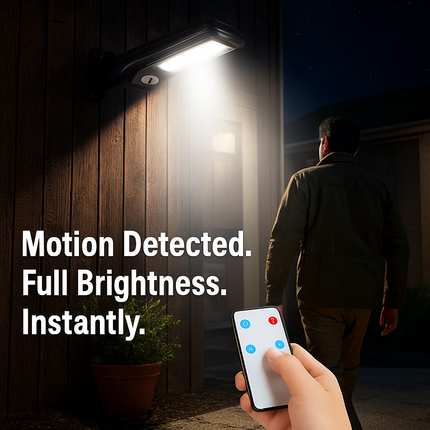 Solar Powered Motion Sensor Wall Light 300W