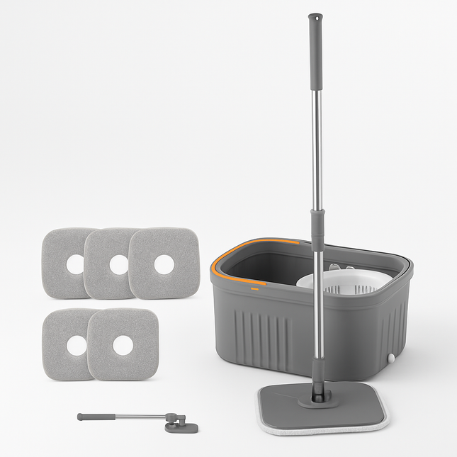 Spin Mop and Bucket System for Home Cleaning