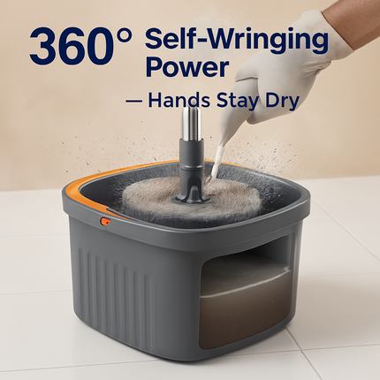 Spin Mop and Bucket System for Home Cleaning