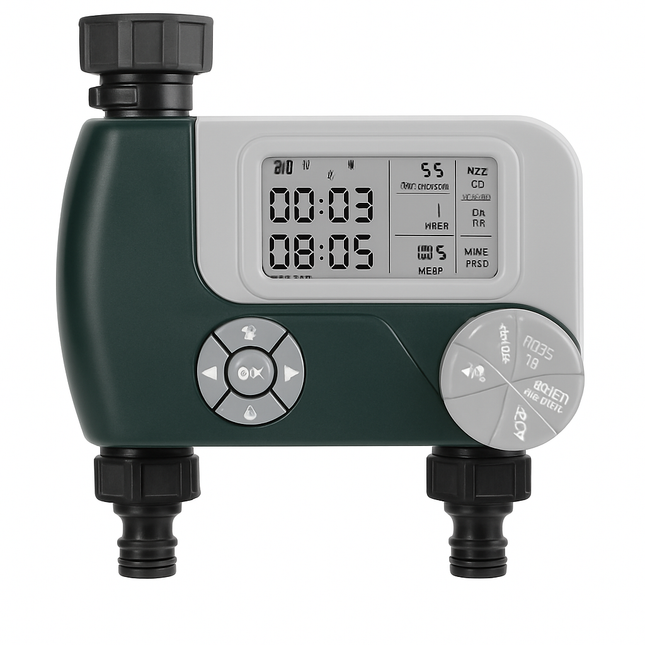 Sprinkler Timer with Dual Zones for Garden Irrigation