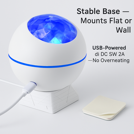 LED Star Projector Night Light Moon Nebula Cloud Lamp