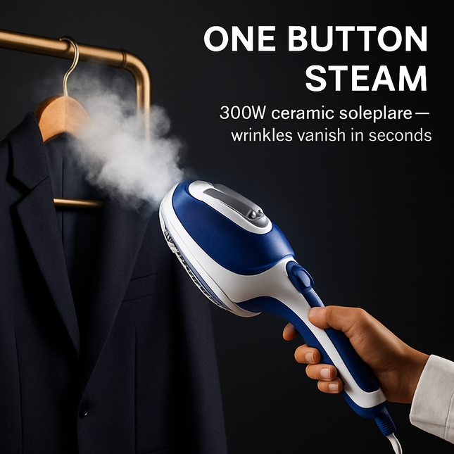Handheld Garment Steamer with 3-Stage Steam