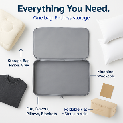 Large Foldable Bedding Storage Bag for Duvet