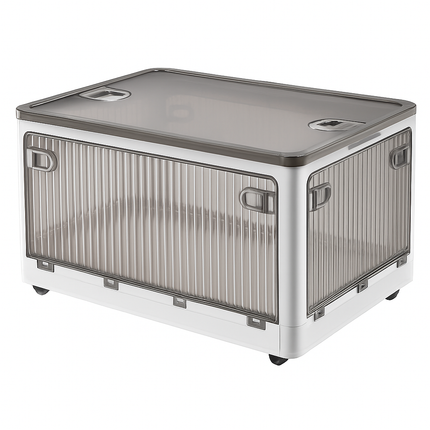 Foldable Storage Bins with Lid and Wheels