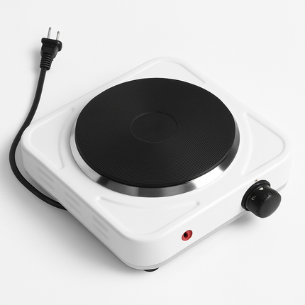 Electric Single Burner Hot Plate with Adjustable Temperature