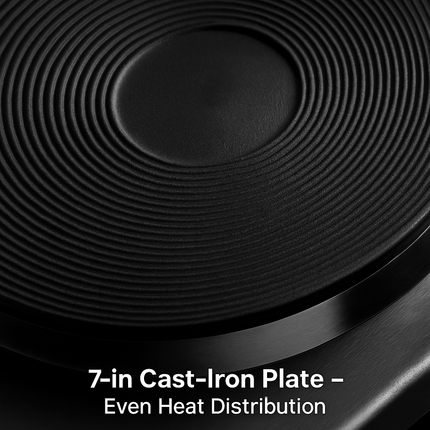 Electric Single Burner Hot Plate with Adjustable Temperature
