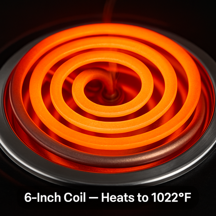 Compact Portable Burner Stove for Countertop Cooking