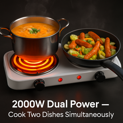 Compact Portable Burner Stove for Countertop Cooking
