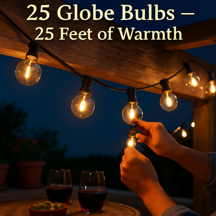 Decorative Globe String Lights for Outdoor Patio