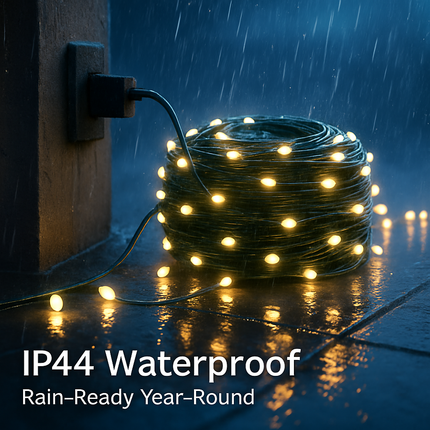 330FT 1000LED String Lights Outdoor Christmas Decoration Lights with Remote IP44 Waterproof 8 Lighting Modes 8 Brightness Timer Plug In Fairy Light Xm