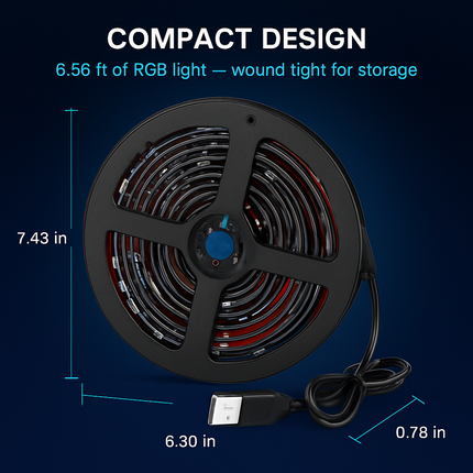 TV LED Backlight Strip RGB USB Monitor Lighting