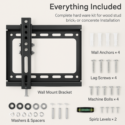 TV Wall Mount Bracket Tilt for 13"-42" LED/LCD/PLASMA Flat TV VESA 200x200mm