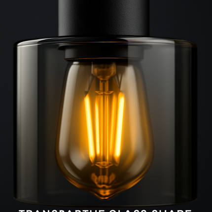 Touch Control Table Lamp with Glass Shade