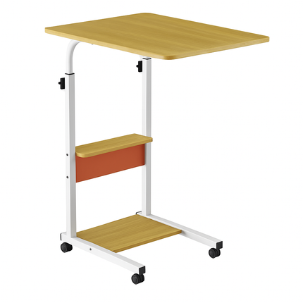 C Side Table 3-Tier Laptop Desk for Small Spaces