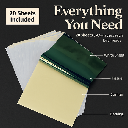 Tattoo Transfer Paper Kit for Easy Stencil Transfer