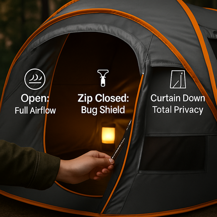 5-8 Person Pop Up Tent with Instant Setup